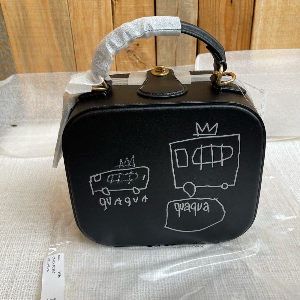 Coach X Jean Michel Basquiat Square Bag NEW WITH DUST BAG - Picture 6 of 14
